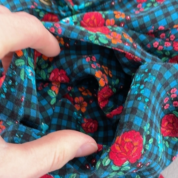 Matilda Jane Dress Women's Small Blue Green Floral Long Sleeve - Picture 12 of 17